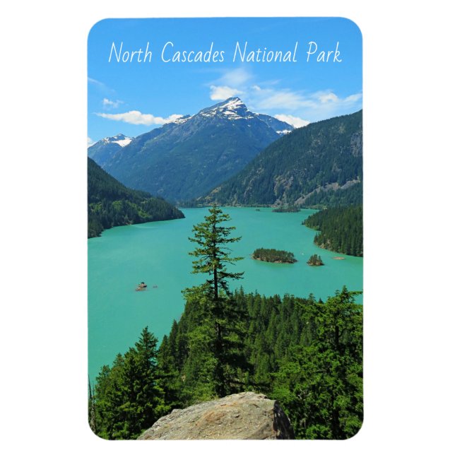 North Cascades National Park Washington Scenery Magnet (Vertical)