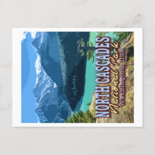 NORTH CASCADES NATIONAL PARK - WASHINGTON USA POSTCARD