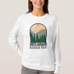 North Cascades National Park Washington Vintage T- T-Shirt