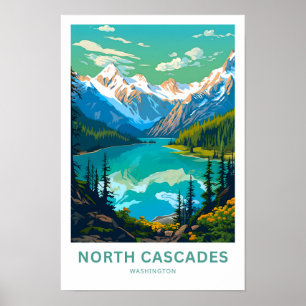 North Cascades Washington Travel Print