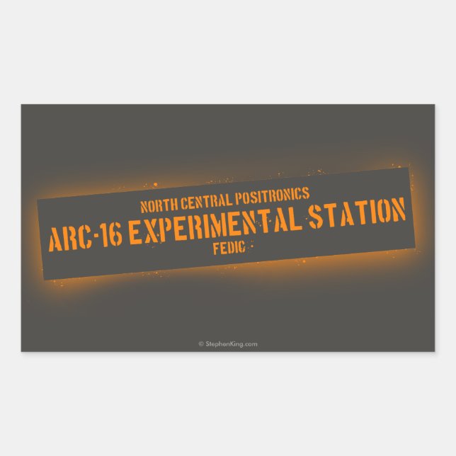 North Central Positronics Rectangular Sticker (Front)