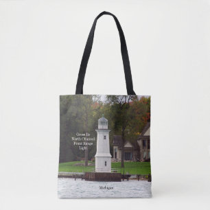 North Channel Front Range Light all over tote bag