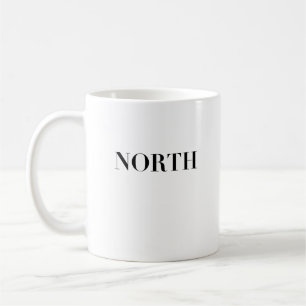 North Classic Timeless Minimal Black Logo Coffee Mug