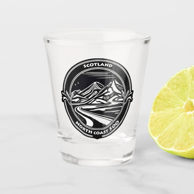 north coast 500 scotland   shot glass (Front)