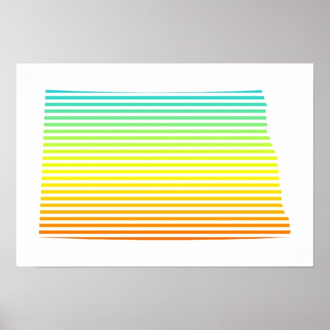 north dakota chill fade poster (Front)