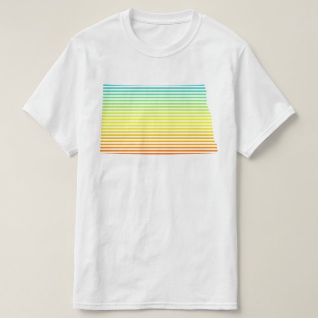 north dakota chill fade T-Shirt (Design Front)