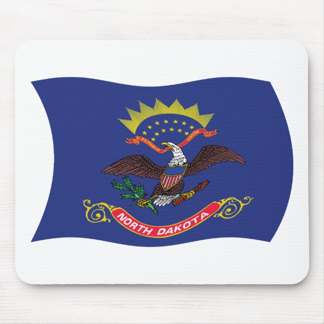 North Dakota Flag Mousepad (Front)