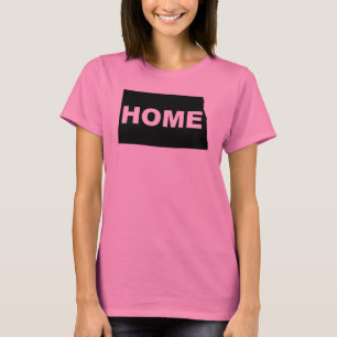 North Dakota Home Away From State T-Shirt Tees