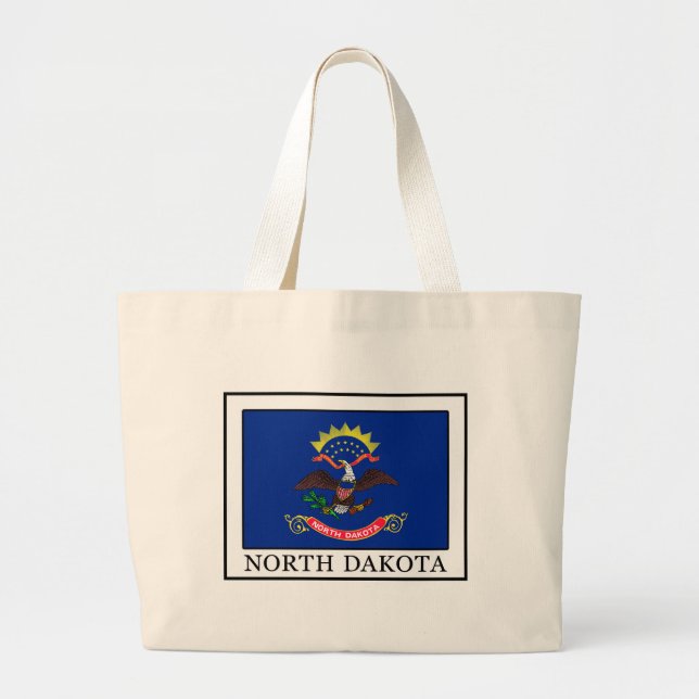 North Dakota Large Tote Bag (Front)