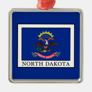 North Dakota Metal Tree Decoration