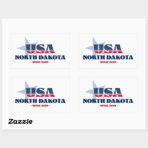 North Dakota My Home State Sticker