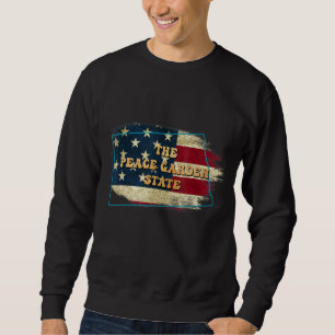 North Dakota Nd Us Flag Motto Sweatshirt