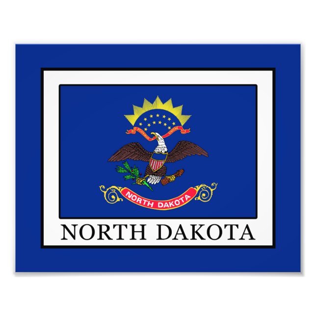 North Dakota Photo Print (Front)