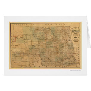 North Dakota Railroad Map 1892