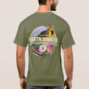 North Dakota State Bird & Flower T-Shirt