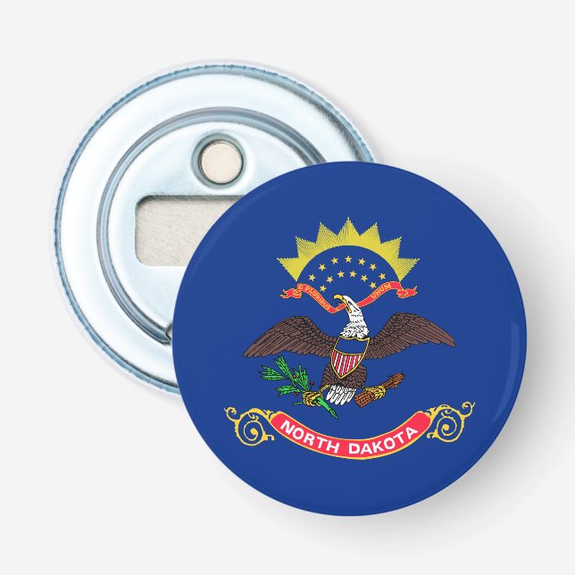 North Dakota State Flag Bottle Opener (Front)