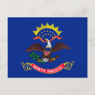 North Dakota State Flag Design Postcard