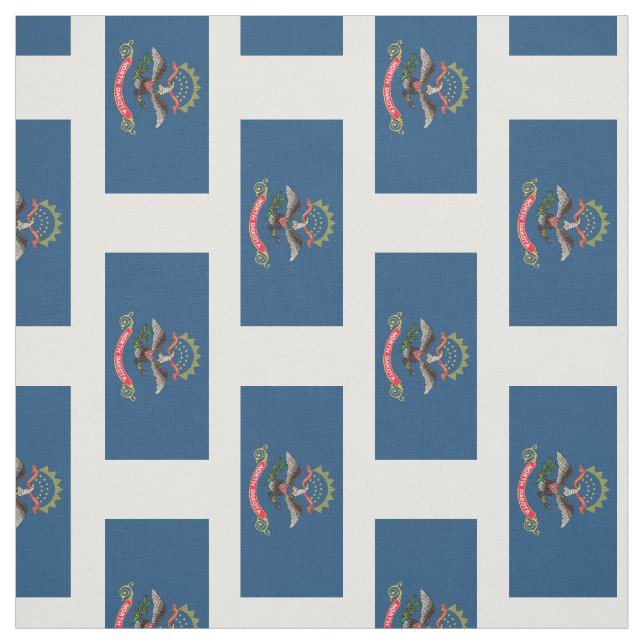 North Dakota State Flag Fabric (Swatch)