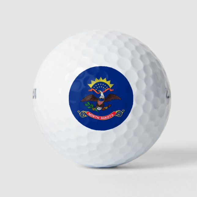 North Dakota State Flag Golf Balls (Front)