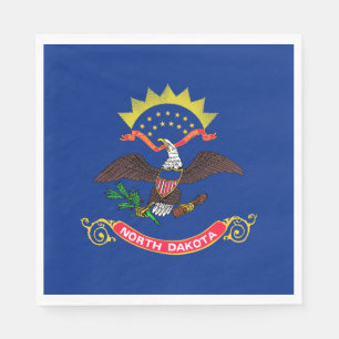 North Dakota State Flag Napkin