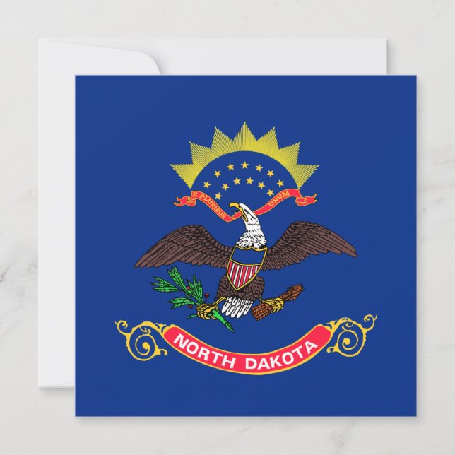 North Dakota State Flag (North Dakotan) Card (Front)