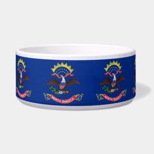 North Dakota State Flag Pet Bowl