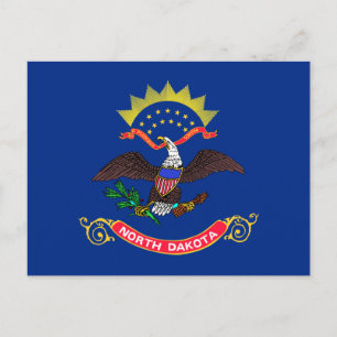 North Dakota State Flag Postcard