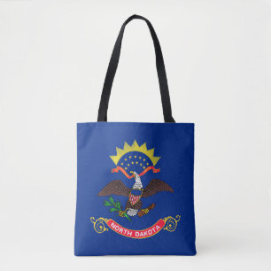 North Dakota State Flag Tote Bag