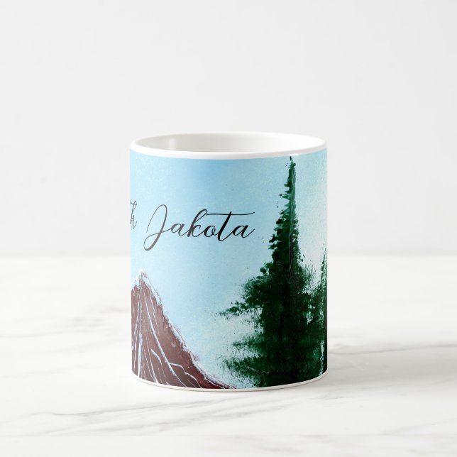 North Dakota State Mountain Runoff Coffee Mug (Center)