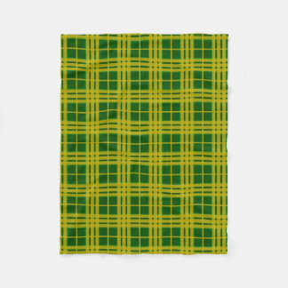 North Dakota State University Bison Tartan Fleece Blanket