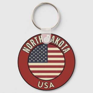 North Dakota United States of America Key Ring