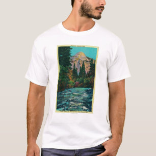 North Dome and Merced River from Happy Isles T-Shirt