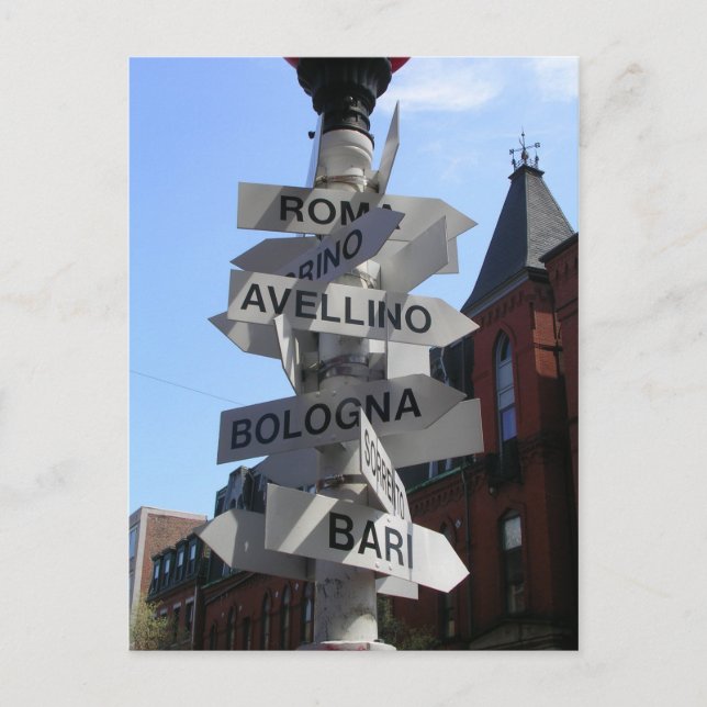 North End of Boston postcard (Front)