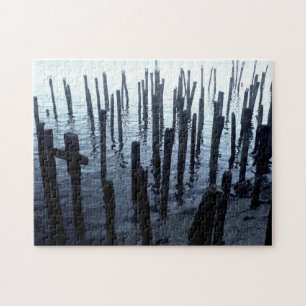 North End Waterfront Pier Remnants Jigsaw Puzzle