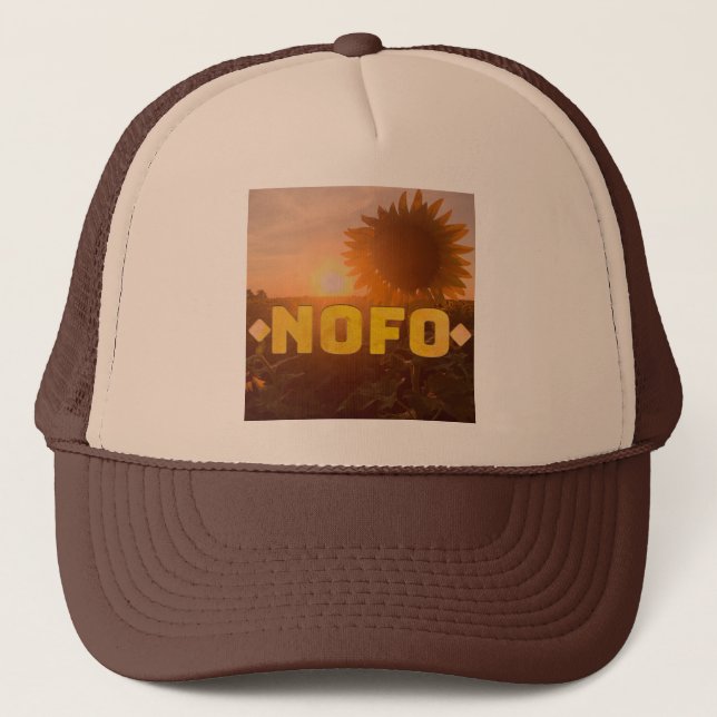 north fork nofo sunflowers trucker hat (Front)
