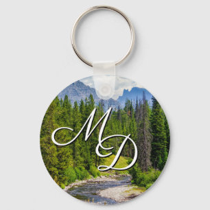 North Fork Shoshone River Monogram Key Chain