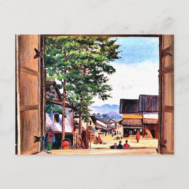 North - From a Gate in Kyoto, Japan Postcard (Front)