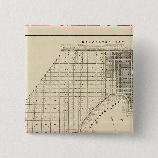 North Galveston 15 Cm Square Badge (Front)