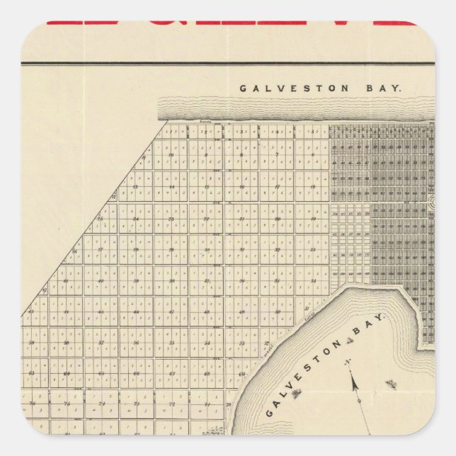North Galveston Square Sticker (Front)