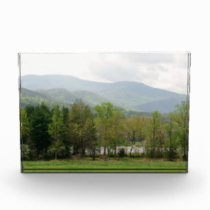 North Georgia Mountains and River Block Photo