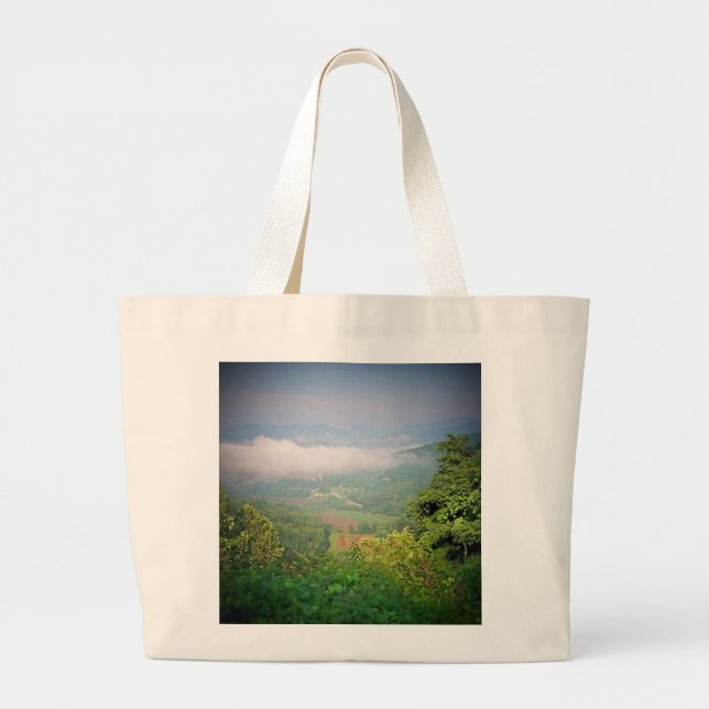 North Georgia Mountains, USA Large Tote Bag (Front)