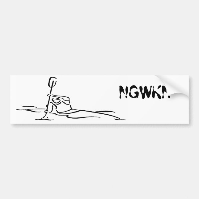 North Georgia Whitewater Kayak Network Bumper Sticker (Front)