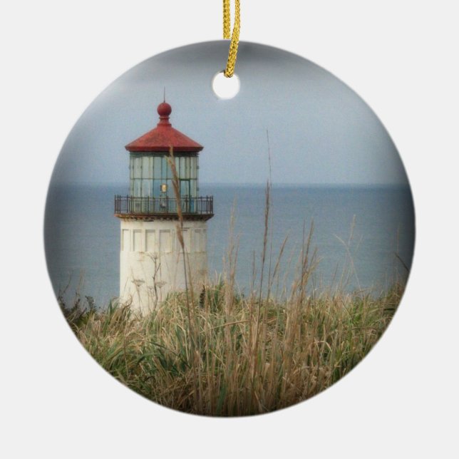 North Head Lighthouse Ceramic Tree Decoration (Front)