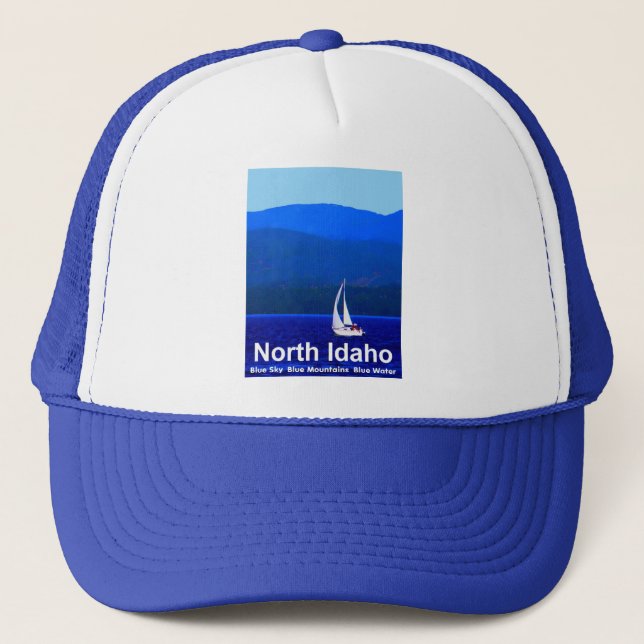 North Idaho Blue Trucker Hat (Front)