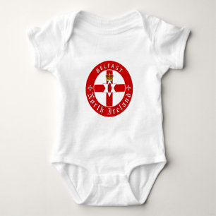 North Ireland Bodysuit, Belfast, Irish Ulster Flag Baby Bodysuit