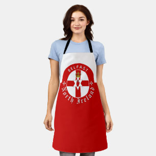 North Ireland Chefs Apron, Irish Ulster Flag Apron