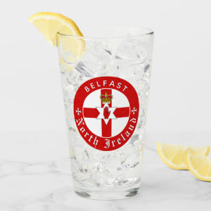 North Ireland Glass, Belfast, Irish Ulster Flag Glass