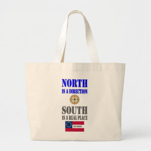 NORTH IS A DIRECTION LARGE TOTE BAG
