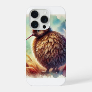 North Island brown kiwi 260824AREF117 - Watercolor iPhone 15 Pro Case
