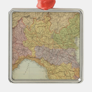 North Italy 2 Metal Tree Decoration